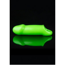 Ouch! By Shots Smooth Thick Stretchy Penis Sheath - Glow in the Dark