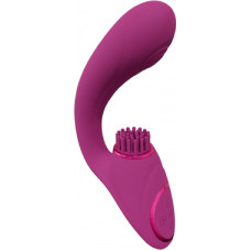 Boss Of Toys Gen - Rechargeable Triple Action G-Spot Vibrator with Pulse Wave  and Vibrating Bristles - Pink