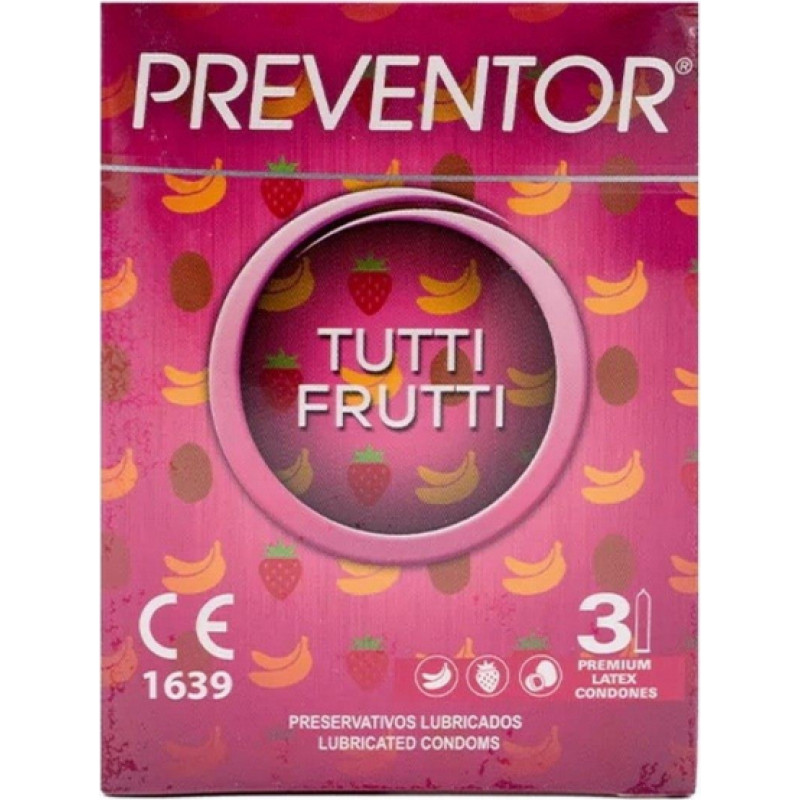 Love Match Tutti Frutti 3 Premium Latex Condoms