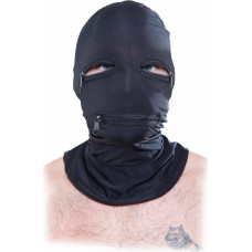 Pipedream Zipper Face Hood Black