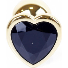 B - Series Heavyfun Plug-Jewellery Gold  Heart PLUG- Black