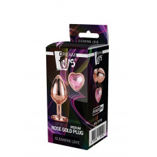 Dream Toys GLEAMING LOVE ROSE GOLD PLUG MEDIUM