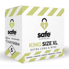 Safe - Condoms King Size XL Extra Long & Wide (5 pcs)