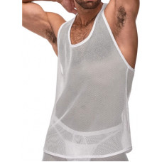 Male Power Tank Top - L/XL - White