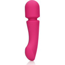 Loveline By Shots Ultra Soft Silicone Double-Sided Wand Vibrator - Prestone Pink