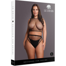 Le Désir By Shots 2 Pc Crop Top - Biksītes un Fishnet Structure - OSX - Melns