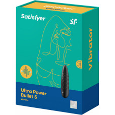 Satisfyer Ultra Power Bullet 5 — vibrējoša lode — melna