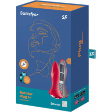 Satisfyer Rotar Plug 1Plus — vibrējošs kontaktspraudnis ar lietotni — sarkans