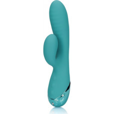 Loveline By Shots Inflatable Rabbit Vibrator - Peacock Blue