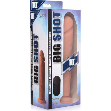 Curve Toys Vibruojantis silikoninis dildo su nuotolinio valdymo pulteliu - 10 / 25,5 cm