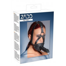 Zado LeatherHead harness with Dildo