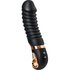 Toyfa Unrealistic vibrator WANAME D-SPLASH HURRICANE, silicone, black, 22.5 cm