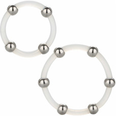 Calexotics Steel Beaded Silicone Ring Set