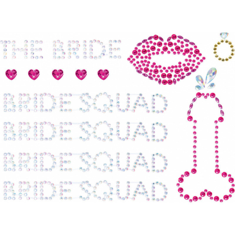 Leg Avenue Bride Squad Bodyjewels Sticker