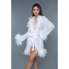 Bewicked Lux Robe - WH / OS