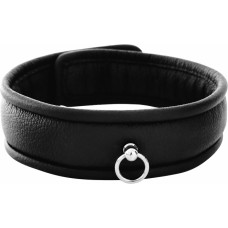 Kiotos Leather Leather Padded Collar Mini O-ring with Lock