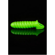 Ouch! By Shots Swirl Stretchable Penis Sheath - Glow in the Dark