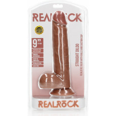 Realrock By Shots Tiesus tikroviškas dildo su kamuoliukais ir siurbtuku - 9 / 23 cm