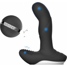 Luxury Play Prostate Stimulator – Silicone Usb Massager – 7 Function – Pulsator – Heating – Black