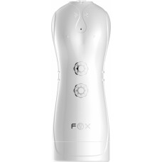 B - Series Fox Masturbator - B - Series - Vibrating and Flashing Masturbation Cup USB 7+7 Function / Talk Mode (White)