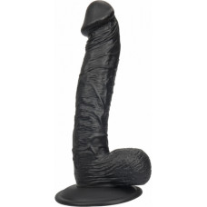 Power Escorts Rocket john 8,7 inch black  realistic  dildo  8,7  inch /  22 cm