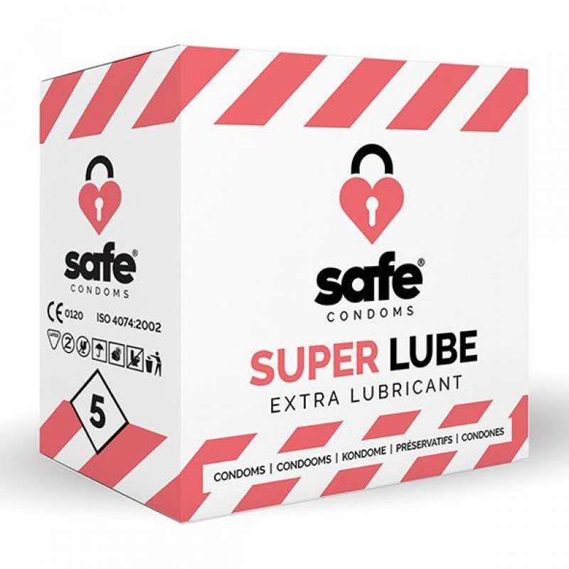 Safe - Condoms Super Lube Extra Lubricant (5 pcs)