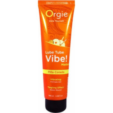 Orgie Lube Tube Vibe! - Medium - Pina Colada - 100ml | 3.38 fl oz.