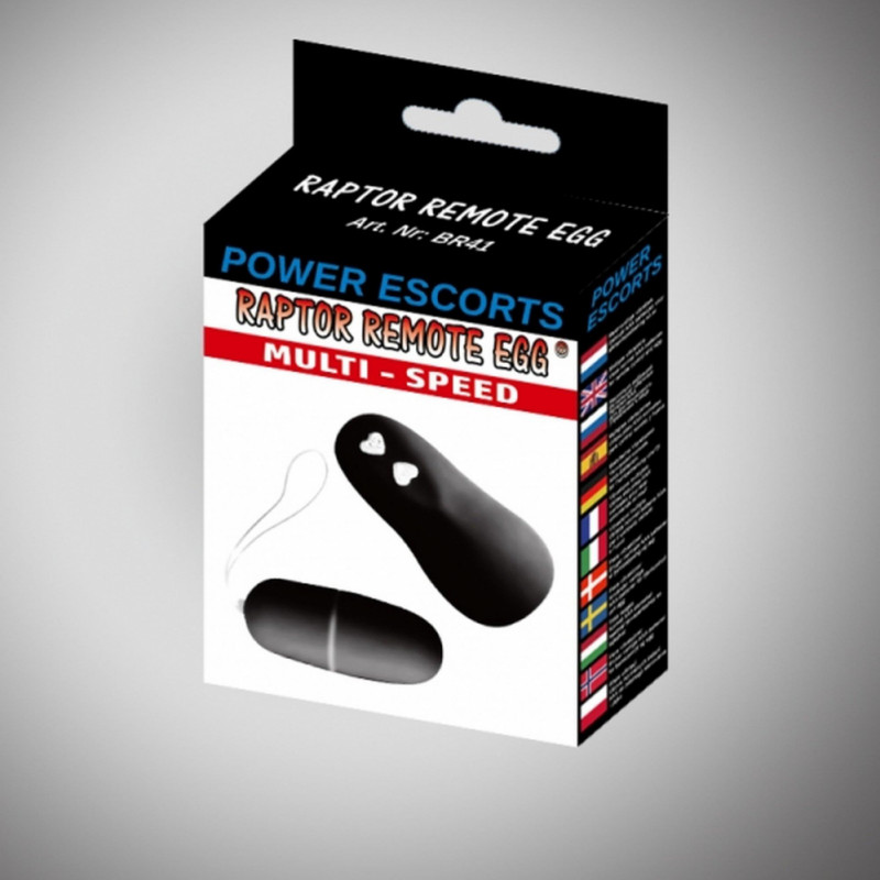 Power Escorts Raptor remote egg black remote egg