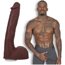 Doc Johnson Spiediens - Reālistisks ULTRASKYN Dildo - 10 / 25 cm - Šokolāde