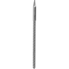 Ouch! By Shots Stainless Steel Ribbed Dilator - 0.3 / 8 mm