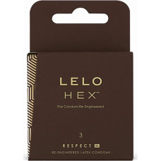 Lelo - HEX prezervatīvu Respect XL 3 iepakojums