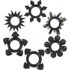 Doc Johnson Tower Of Power - Cockring Set - 6 Pieces