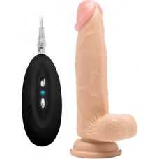 Realrock By Shots Vibrating Realistic Cock with Scrotum - 8 / 20 cm