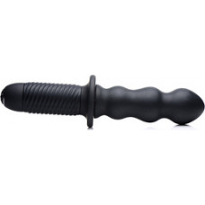 Xr Brands The Groove - Silicone Vibrator with Handle - Black