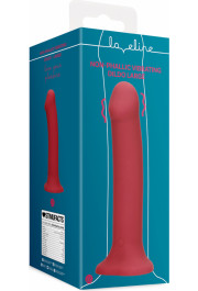 Loveline By Shots Non-Phallic Vibrating Dildo - Large - Raspberry Red