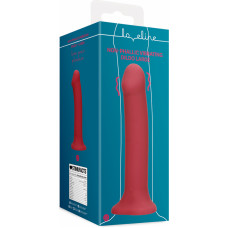 Loveline By Shots Non-Phallic Vibrating Dildo - Large - Raspberry Red