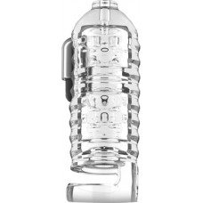 Xr Brands Milker TPE Masturbator with Ball Strap - Clear