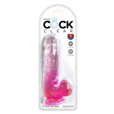 King Cock Clear KingCockClear 6 w bumbiņas rozā