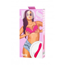 Toyfa Nereāls JOS Twig vibrators, 5 vibrācijas režīmi, silikons, rozā, 20,5 cm, O 3,4 cm