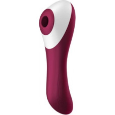 Satisfyer Dual Crush - Вставной двойной вибратор с воздушными импульсами - винно-красный