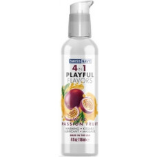 Swiss Navy 4 In 1 Lubricant with Wild Passion Fruit Flavor - 4 fl oz / 118 ml