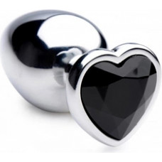 Xr Brands Black Heart - Butt Plug - Large