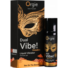 Orgie Dual Vibe! Kissable šķidrais vibrators — sekss pludmalē — 0,5 fl oz / 15 ml