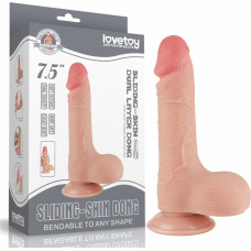 Lovetoy DILDO 7,5-tolline LIIDUV NAHA KAHEKIHISE DONGLIHA