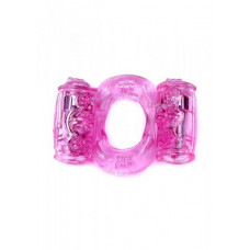 Boss Of Toys Pierścień-Vibrating CockRing Double Pink