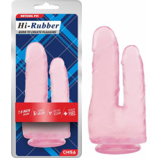 Hi-Rubber 7.9 Inch Dildo-Pink