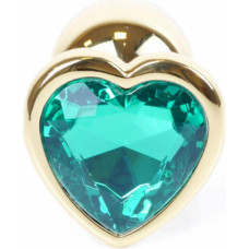 B - Series Heavyfun Plug-Jewellery Gold  Heart PLUG- Green