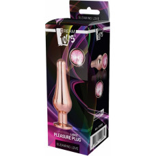 Dream Toys GLEAMING LOVE ROSE GOLD PLEASURE PLUG L