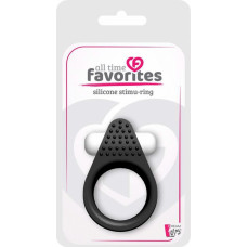 Dream Toys ALL TIME FAVORITES SILICONE STIMU-RING BLACK