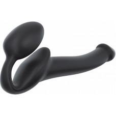 Strap-On-Me SEMI-REALISTIC BENDABLE STRAP-ON BLACK - S